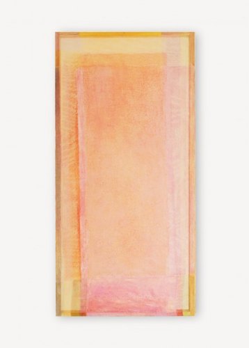 Agathe B. | Mischtechnik auf Gaze 80 x 40 cm 